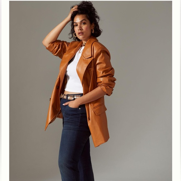 Avec Les Filles Jackets & Blazers - NWT Anthropologie fox leather jacket